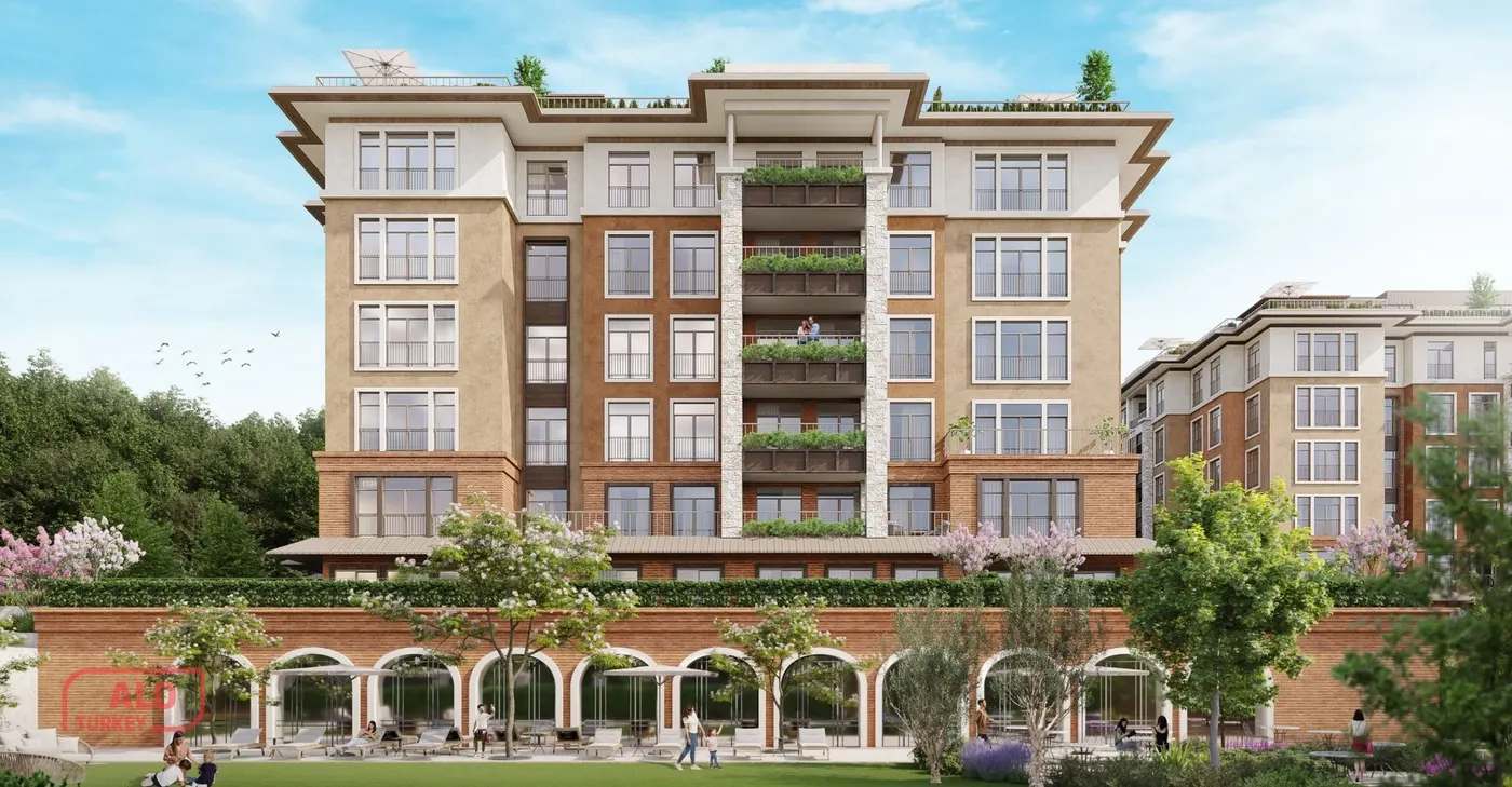 Low-rise residential complex in Göktürk; project design image